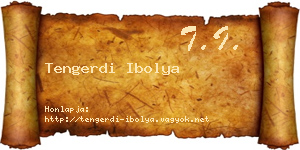 Tengerdi Ibolya névjegykártya